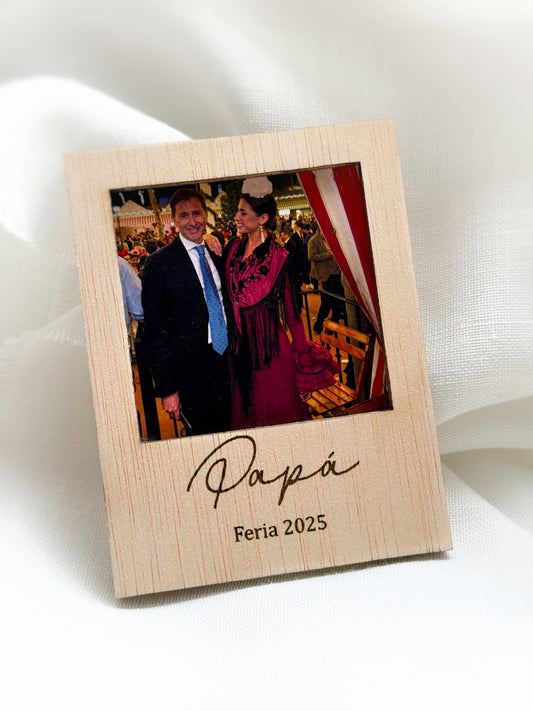 Imán personalizado de madera