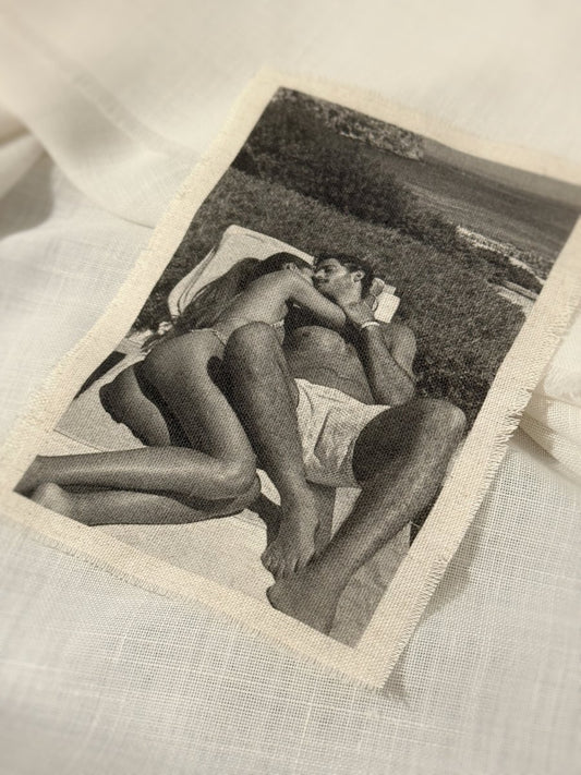 Revelado en tela - Blanco y negro 3D